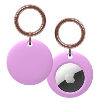 Runda silikon skyddsfodral med skyddsfodral för Apple AirTag Bluetooth Locator