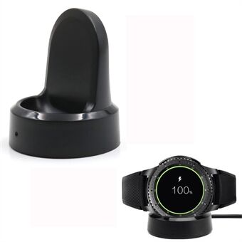 Laddningsdocka / Laddare hållare med USB-kabel för Samsung Gear S2 S3 Smart Watch