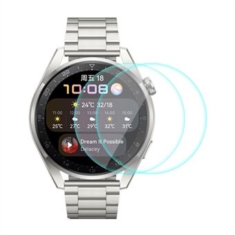 ENKAY 2st/pack för Huawei Watch 3 Pro 48mm 0.2mm 9H 2.15D Arc Edge Skärmskydd av härdat glas