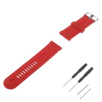 Mjukt silikonarmband för Garmin Fenix 3 HR - Röd