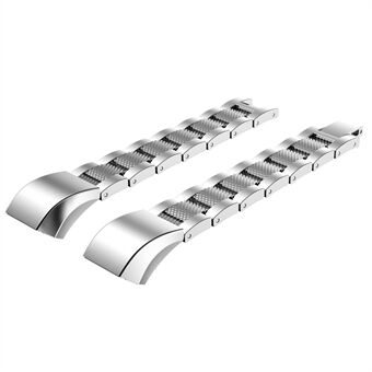 Strukturerad Stainless Steel Strap Ersättning för Fitbit Alta