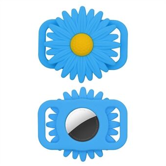 Daisy Flower Soft Silikon Pet Locator Skyddsfodral för Apple AirTag