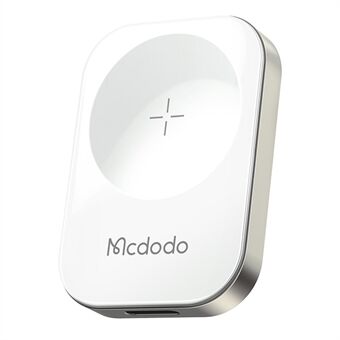 MCDODO CH-2060 för Apple Watch Series 7 / SE / 6 / 5 / 4 / 3 / 2 / 1 bärbar magnetisk trådlös laddare, vit