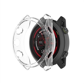 Galvaniserat fodral för Garmin Forerunner745 TPU Smart Watch-skyddsram - Transparent