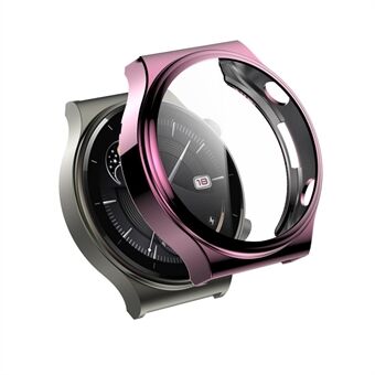Härdat glas skärmskydd galvaniserat TPU ramfodral för Huawei Watch GT 2 Pro/ Classic/ Sport