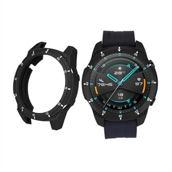 Sportstil Dual Color TPU skyddande klockfodral för Huawei Watch GT 2 46mm - svart / vit