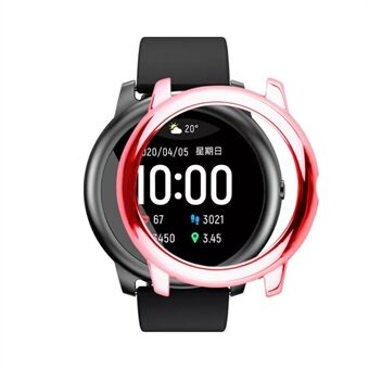 PC Elektropläterat hårt fodral Stötsäkert Smart Watch-ramskal för Xiaomi Haylou Solar LS05