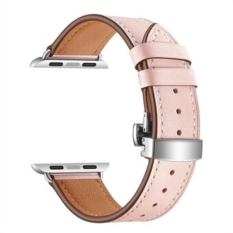 Äkta läderklockarmband för Apple Watch Series 6 SE 5 4 44mm / Series 1 2 3 42mm