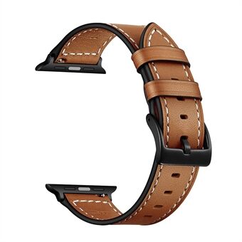Classic äkta läderklockarmband för Apple Watch Series 6 SE 5 4 40mm / Series 3 2 1 38mm
