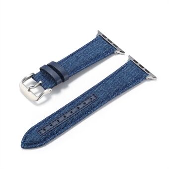 Jean Cloth Texture Watch Strap Ersättning för Apple Watch Series 1/2/3 42mm / Series 4/5/6 / SE 44mm