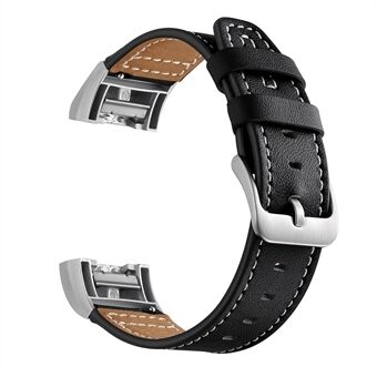 Äkta läderbelagt klockband för Fitbit Charge 2