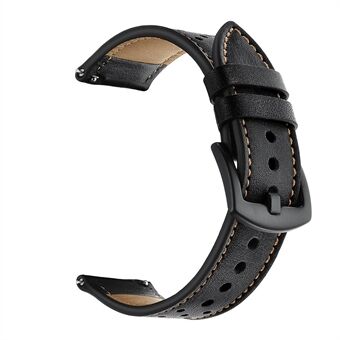 Holes Design Äkta läderklockarmband 22mm för Huawei Watch GT 2 46mm