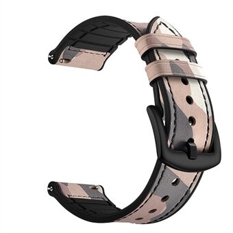20mm silikonbelagt läder Smart klockarmband ersättning för Amazfit Huami Bip GTS Youth Smart Watch