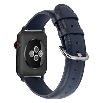 Äkta läder Smart Watch-band för Apple Watch Series 6 / SE / 5/4 40mm / Series 3/2/1 38mm