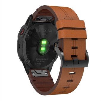 Äkta läder Smart Watch-ersättningsband för Garmin Fenix 6X