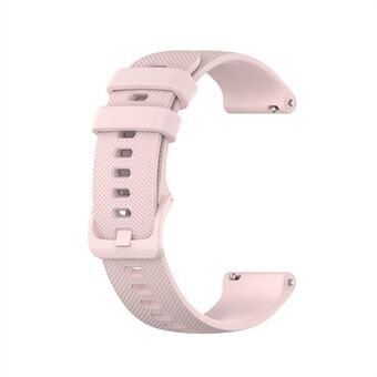 20 mm Grid Texture Silikon Armband för Polar Ignite/ Garmin Vivomove 3 Ersättnings Smart Watch Band