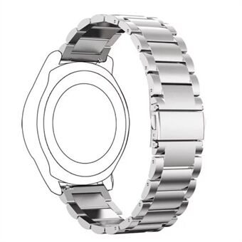 22 mm tre pärlor i rostfritt Steel klockarmband för Huawei Watch GT2e/GT2 46 mm