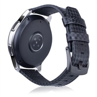 22mm kolfiberstruktur PU läder Smart klockarmband för Huawei Watch GT2e / GT2 46mm