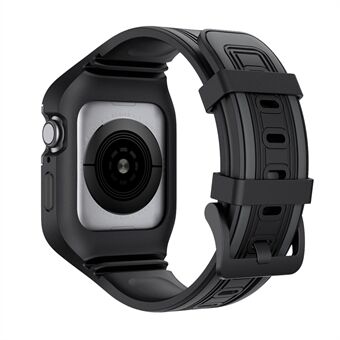 Dual-color TPU Skyddskåpa + Ersättningsrem för Apple Watch SE / Series 6/5/4 44mm / Series 3/2/1 42mm
