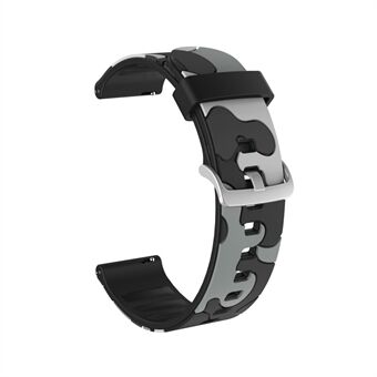 22mm kamouflagemönster Flexibel silikonklockarmband för Huawei Watch GT / Watch GT 2e / GT 2 46mm