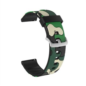 20mm kamouflage hud flexibel silikon klockarmband för Huami Amazfit Watch Youth Version / GT2 42mm