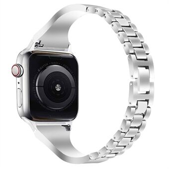 Zinc Alloy Strap Ersättning Rhinestone Decor Watch Band för Apple Watch Series 6 SE 5 4 40mm, Series 3/2/1 38mm