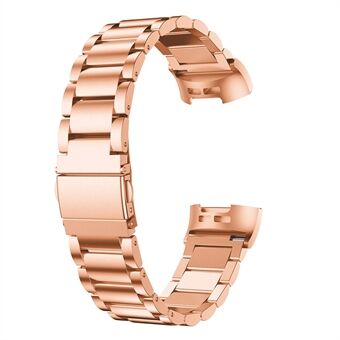 Rostfritt Steel Smart Watch-ersättningsrem för Fitbit Charge 3/4