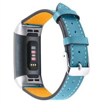 Äkta läder Coated Smart Watch Band för Fitbit Charge 4/3