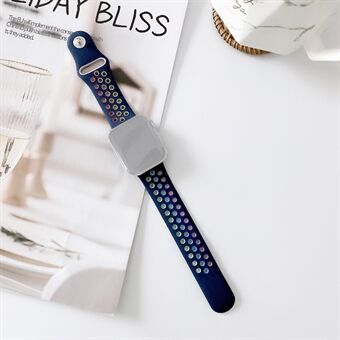 Färgglada klockarmband i silikon [storlek L] för Apple Watch Series 6 / SE / 5/4 40mm / Series 3/2/1 Watch 38mm