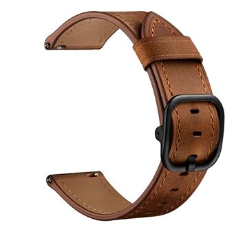 22mm kohudläder (DS Style) klockarmband för Samsung Galaxy Watch3 45mm / Galaxy Watch 46mm