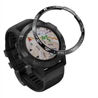 Index Ring i rostfritt Steel Watch Bezel Ring (Style A) för Garmin Fenix 6X