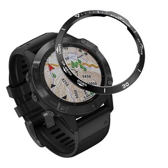 Index Ring i rostfritt Steel Watch Bezel Ring (Style B) för Garmin Fenix 6X