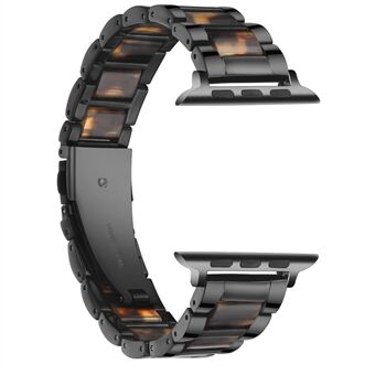 Starkt rostfritt Steel + hartsband för Apple Watch SE / Series 6/5/4 40mm / Series 3/2/1 38mm klockarmband
