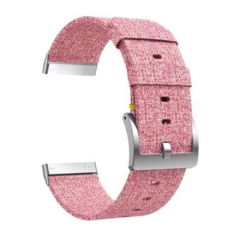 Denim Canvas Woven Watch Rem Remplacement för Fitbit Versa 3 / Sense