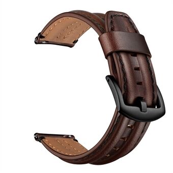 20mm dubbelhals äkta läder armband klockarmband för Huami Amazfit GTR 42mm