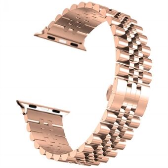 Ny stil rostfritt Steel klockarmband för Apple Watch Series 6 SE 5 4 44mm / Series 3 2 1 42mm