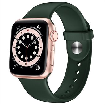 Silikonarmband för ersättning av Apple Watch 1/2/3 38mm eller 4/5/6/SE 40mm - Mörkgrön