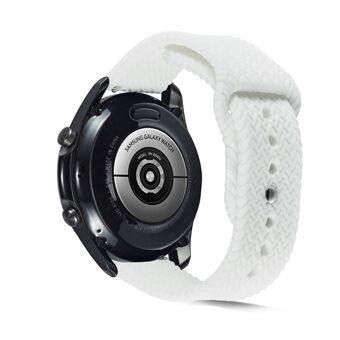 20mm vävd design silikon klockarmband för Samsung Galaxy Watch Active 2 / Gear S2 Classic Etc