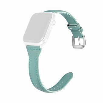Läderklockarmband med spänne för Apple Watch Series 4/5/6 / SE 44mm / Apple Watch Series 1/2/3 42mm