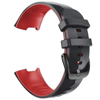 Tvåfärgat silikon Smart Watch-armbyte handledsrem för Fitbit Charge 3 / Charge 4