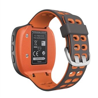 Dubbelfärgat silikonurband rembyte för Garmin Forerunner 310XT Smart Watch