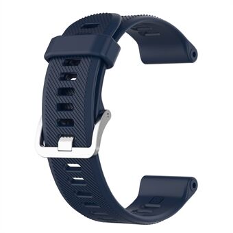 Twill Texture Soft Silikon 22mm Universal Watch Band Armband för Garmin Forerunner 745 745XT / Huawei Samsung Watch Etc