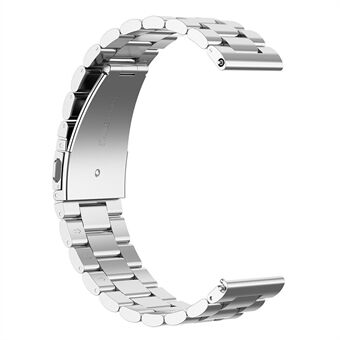 Rostfritt Steel 3 pärlor utbyte armband klockband 22mm för Huawei Watch 3 / Watch 3 Pro - Silver
