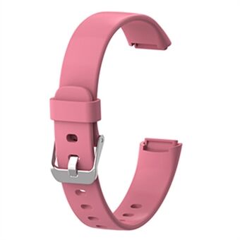 Mjuk silikon i enfärgad klockarmband, byte av handledsrem för Fitbit Luxe, storlek: S