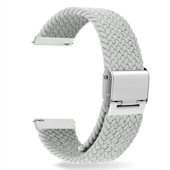 Enkelt justerbart elastiskt klockband i nylon, byte av klockarmband 20 mm för Samsung Galaxy Watch 42 mm