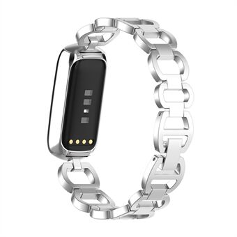 Armbandsrem i rostfritt Steel ersättningsarmband för Fitbit Luxe / Special Edition