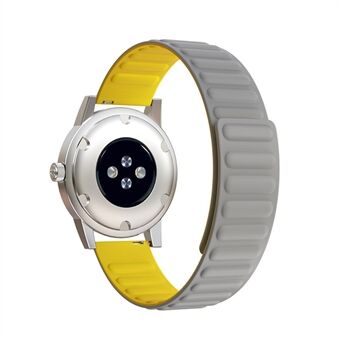 22 mm Universal flexibel silikon magnetisk absorption klockarmremsbyte för Samsung Galaxy Watch3 41 mm / Klocka 46 mm