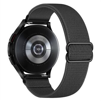 22 mm justerbart flätat solo-slingklockband Tyg Nylon Elastiskt bältesarmband för Samsung Galaxy Watch 46 mm / Gear S3 Classic / Gear S3 Frontier / Huawei Watch GT / Amazfit GTR 47 mm