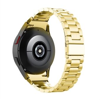 3-pärlor rostfritt Steel Smart Watch Band Ersättningsrem för Samsung Galaxy Watch4 40mm 44mm / Samsung Galaxy Watch4 Classic 46mm 42mm