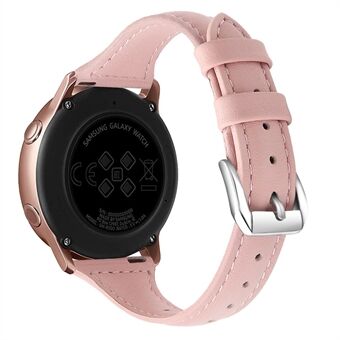 22 mm topplager nötskinn äkta läder Smart klockarmband Slimmt klockband för Samsung Galaxy Watch3 45 mm / Huawei Watch GT 2 Pro